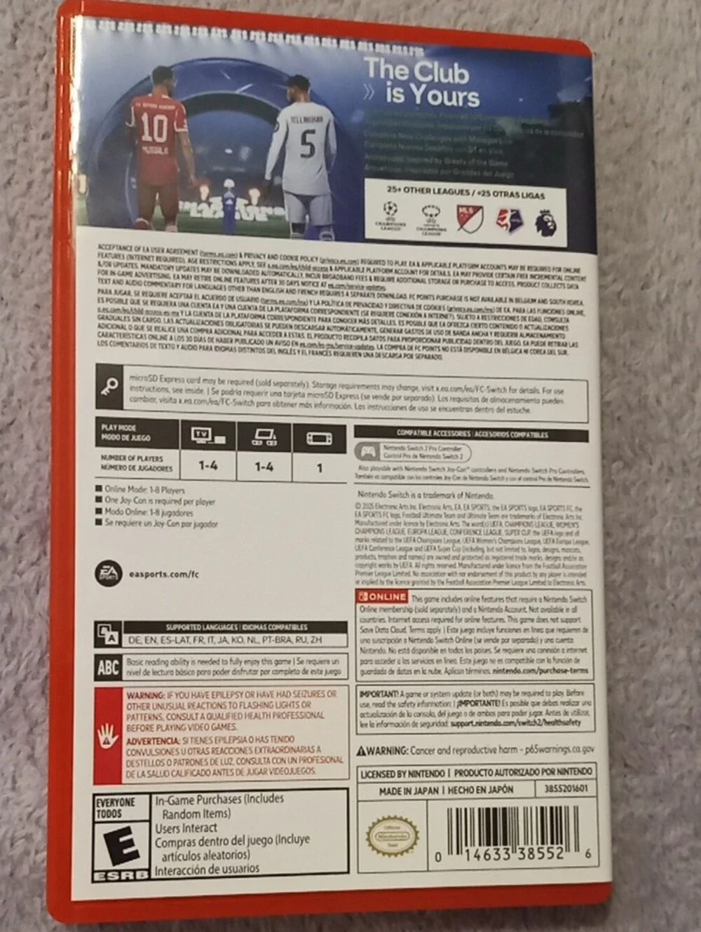 EA Sports FC 26 (Nintendo Switch) - Red Case